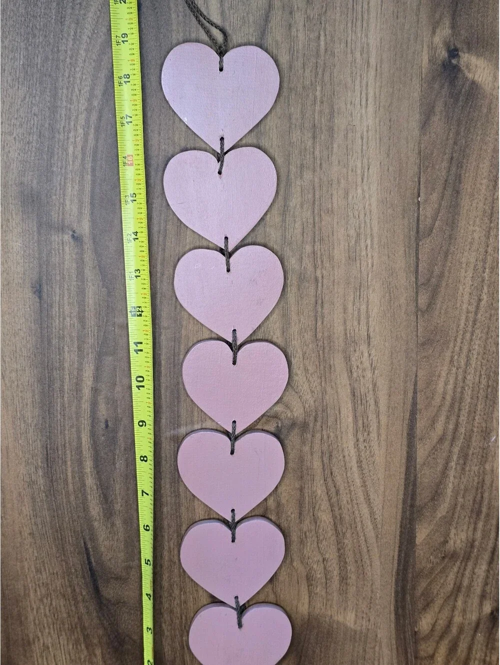 Vintage Vertical Wood Heart Welcome Sign, 19